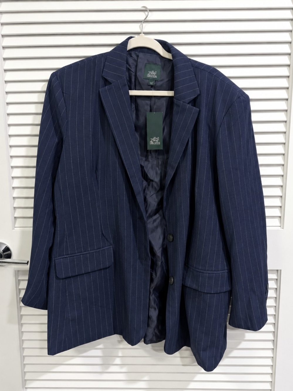 Wild Fable Navy Pinstripe Blazer Size Large NWT